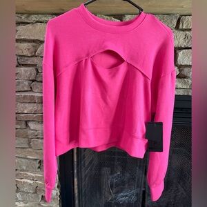 90 Degrees Active Pink Keyhole Top